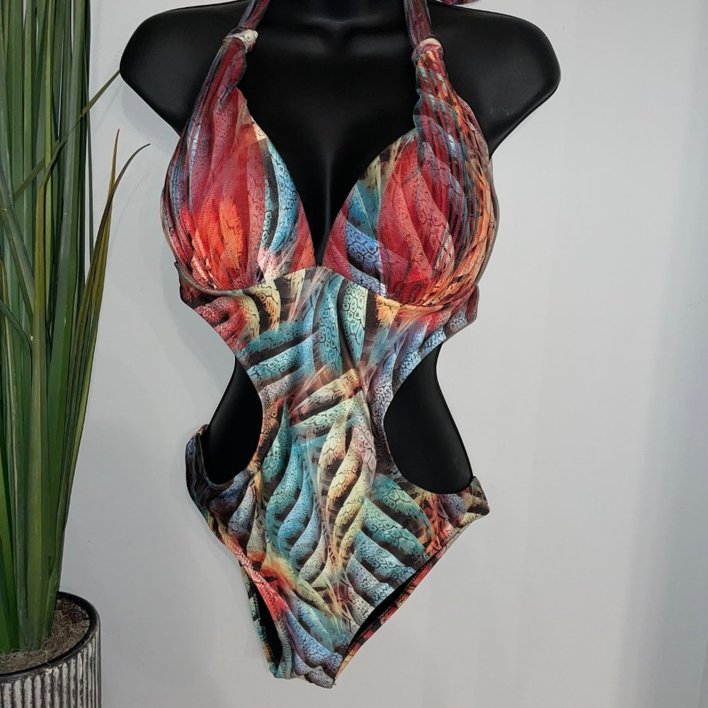 Multicolor One Piece Swimsuit